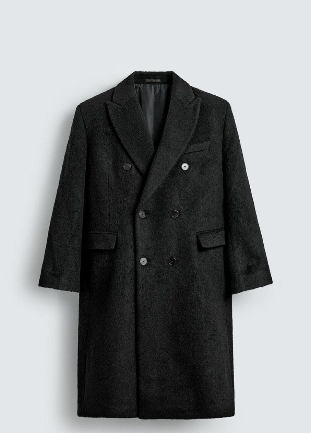 Черное демисезонное Пальто Zara