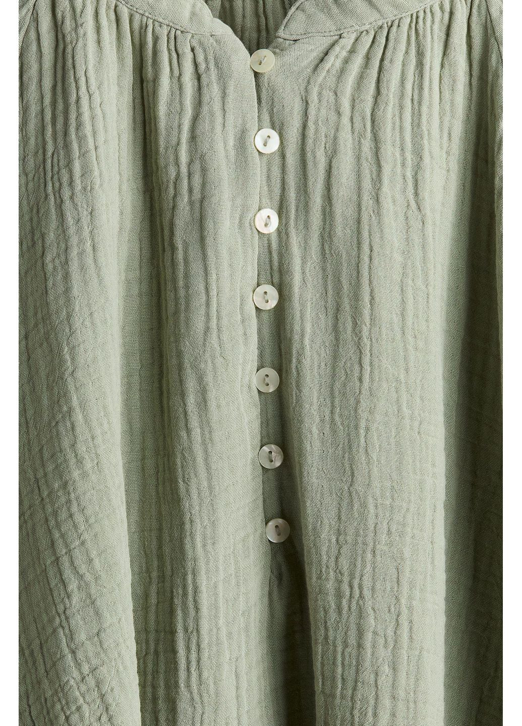 Оливкова блуза H&M