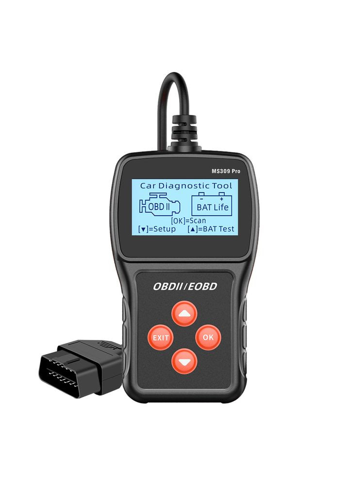 Автосканер OBD2 MS309 PRO з підтримкою безлічі режимів діагностики та оцінкою стану акумулятора No Brand (368697839)
