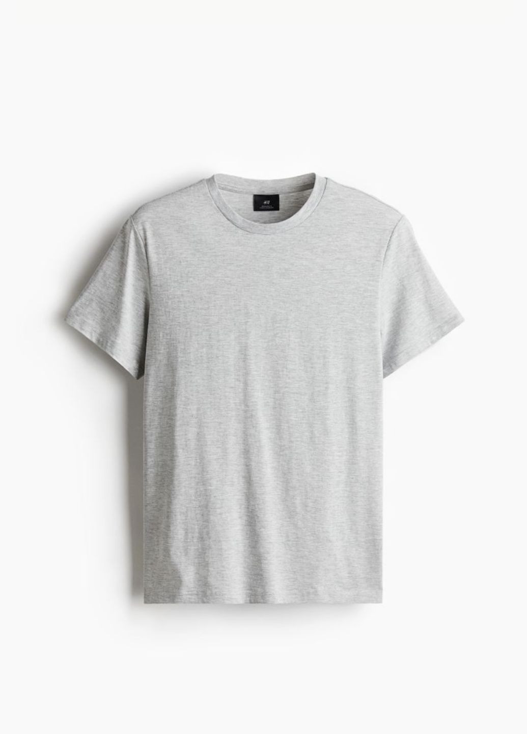 Светло-серая футболка H&M regular fit