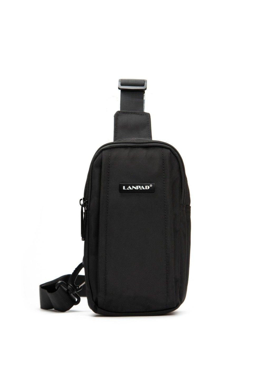 Мужская тканевая сумка-слинг 6043 black Lanpad (366092146)