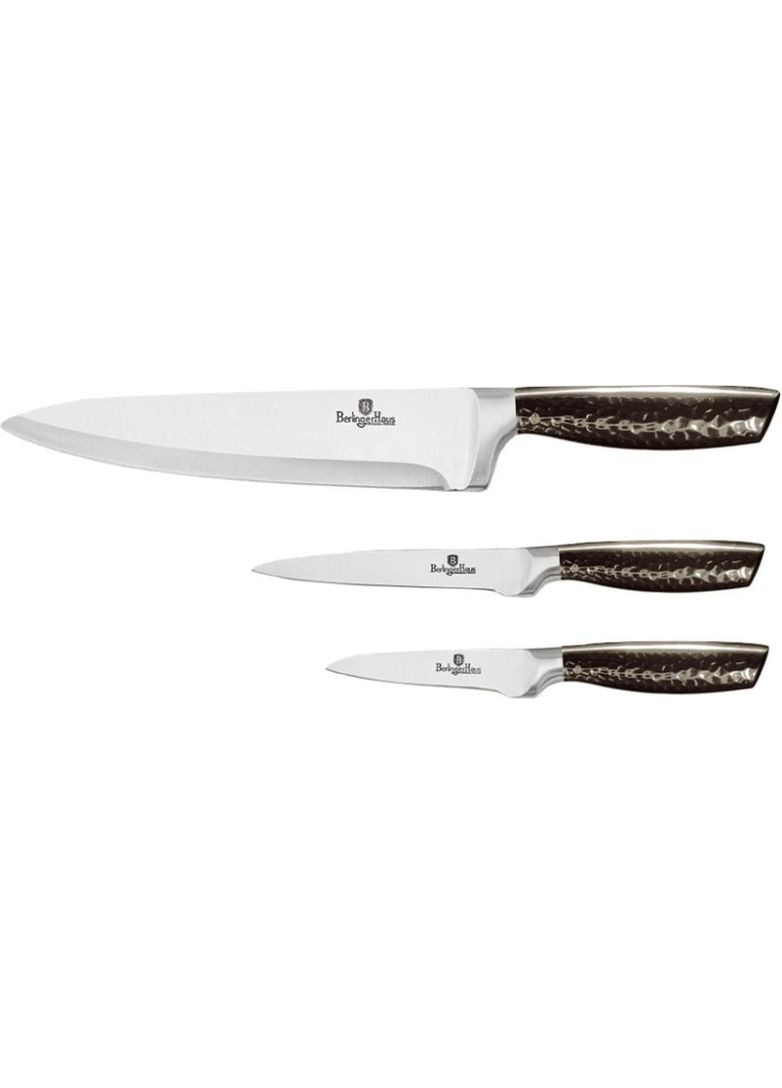 Набір ножів 3 предмета Metallic Line Carbon Edition BH2465 Berlinger Haus комбінований,