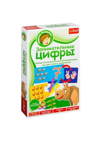 Настільна гра (02162) Trefl АБВГДейка. Цікаві цифри (367830684)