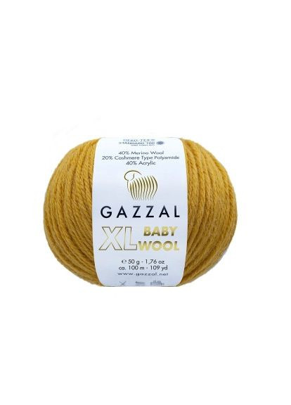 BABY WOOL XL No 842 пряжа для вязания Gazzal (326835278)