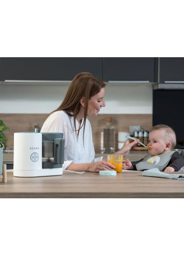Пароварка-блендер Babycook Neo Night, білий з сірим () Beaba 912773 (337308640)