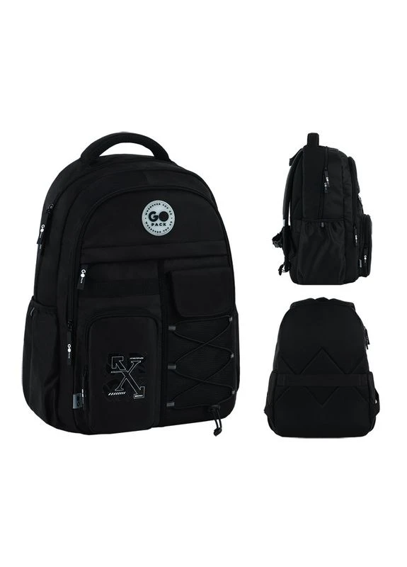 Рюкзак Education Teens GO26-184L-3 чорний + олівці Kite 18кол. GoPack (383364664)