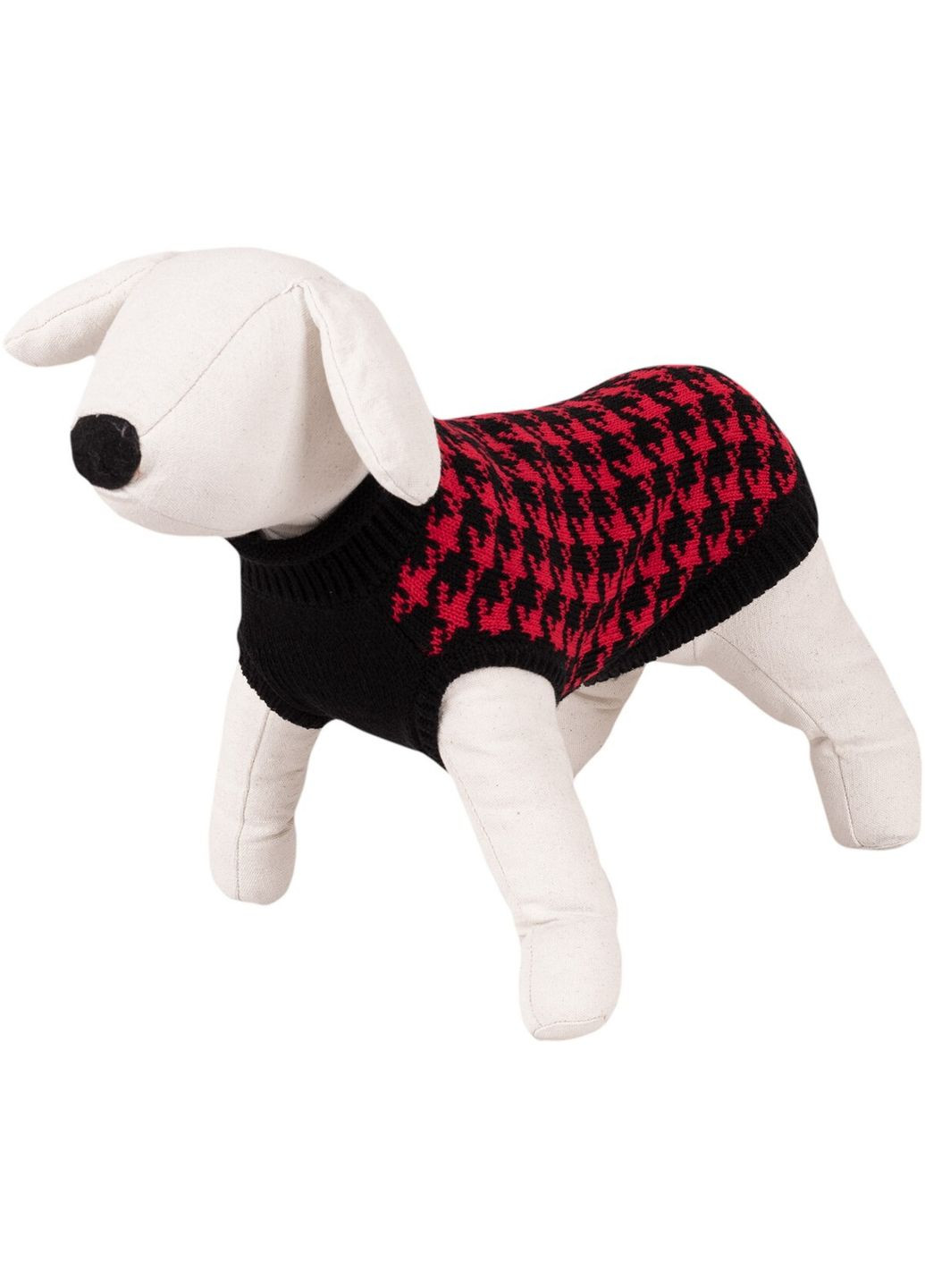 Светр для собак, чорно-червоний, XL, 40см Happet (357074864)