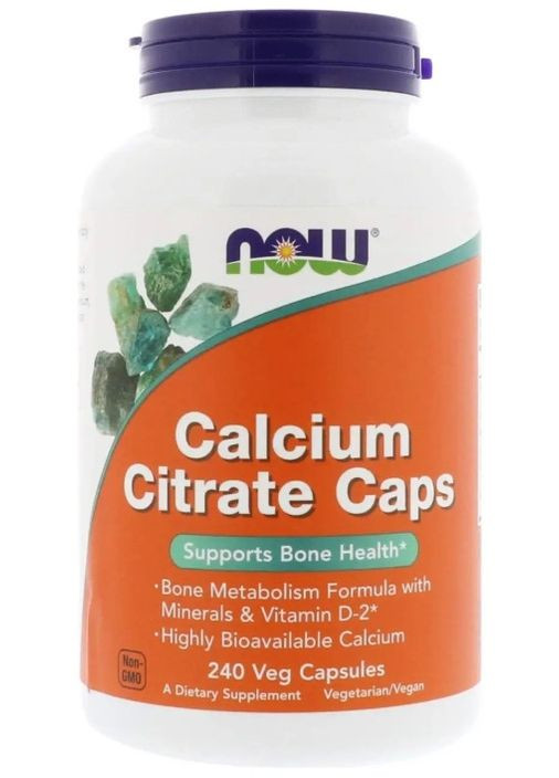 Цитрат кальция Calcium Citrate 240 вег капс Now Foods (357340600)
