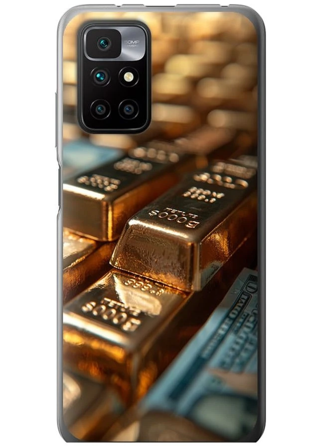 Силіконовий чохол 'Сяйво золота' для Endorphone Xiaomi Redmi 10 (291128286)