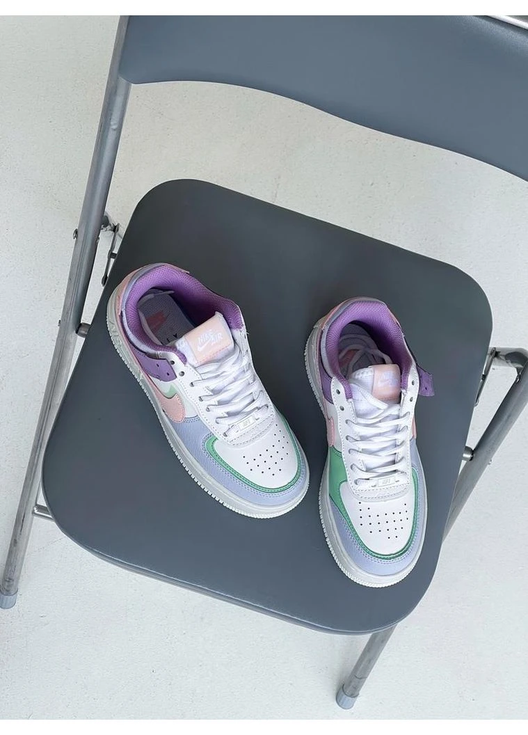Комбіновані кросівки чоловічі nike air force 1 shadow multicolor 5 найк аір форс 1 демісезон No Brand