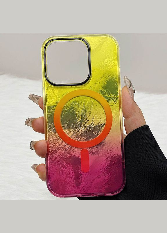 Чохол на iPhone 12 Pro Max / для айфон 12 про макс з функцією магсейф MagSafe блискучий Purple Epik (360628547)