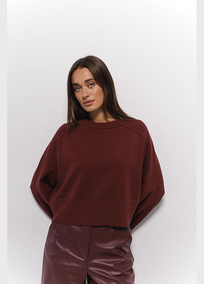 В'язаний жіночий джемпер з широкими рукавами світло-фісташковий Arjen (304251291)