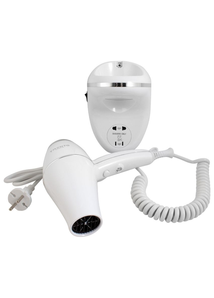 Настінний фен Trento потужністю 2000W білий Trento Sanitary Ware (322463911)