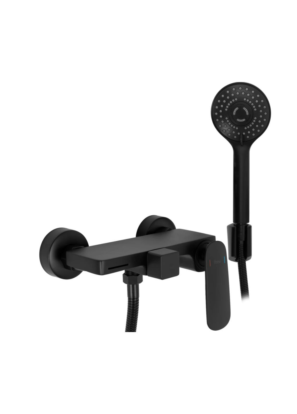 Змішувач для ванни та душу BERG BLACK настінний з виливом * Rea (336936966)