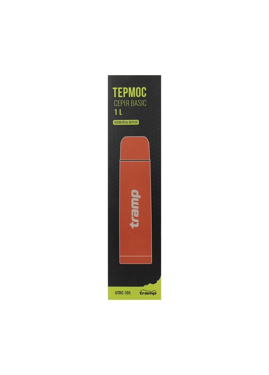 Термос Basic 1 л UTRC-105, red, легкий і компактний для подорожей, з нержавіючої сталі Tramp (396847960)