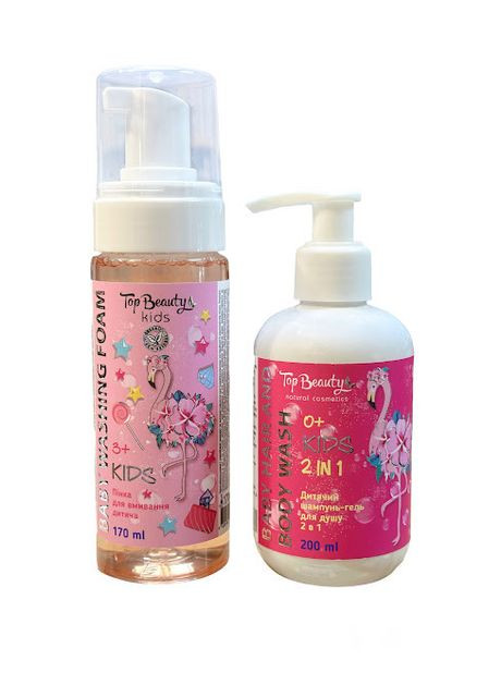 Набор: детский шампунь 2 в 1 и пенка для умывания Top Beauty (302490910)