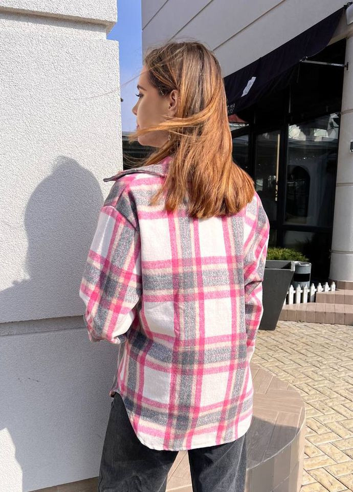 Жіноча тепла кашемірова сорочка в клітку Modena (291839368)