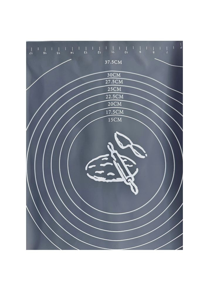 Коврик для раскатывания теста цвет в ассортименте силикон No Brand Коврик для раскатывания теста 65х45 см цвет в ассортименте силикон (320710932)