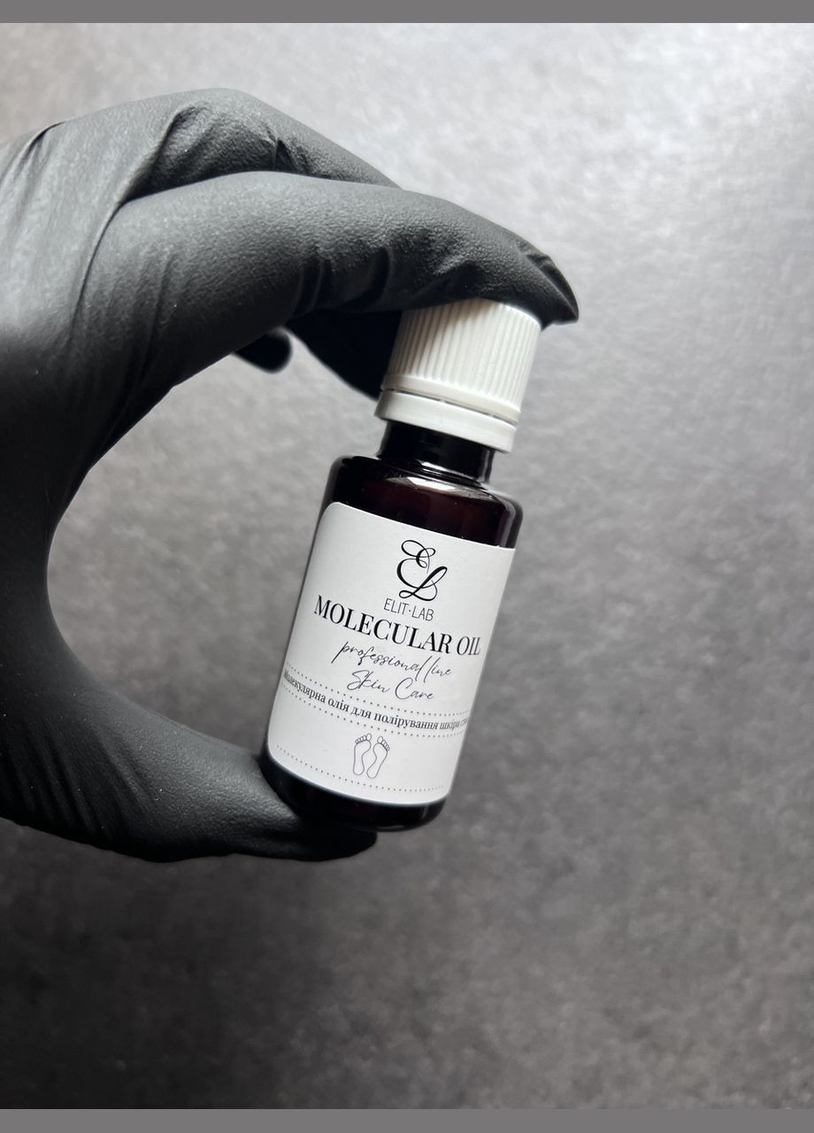 Молекулярна олія для сухих п'ят і полірування стоп 30 мл Molecular Oil Elit-Lab (347645257)