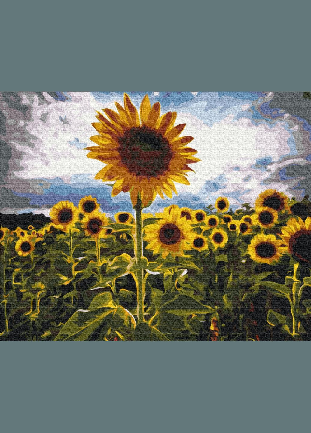 Картина за номерами " Вуличка у квітах " 40x50 см Brushme (371804810)