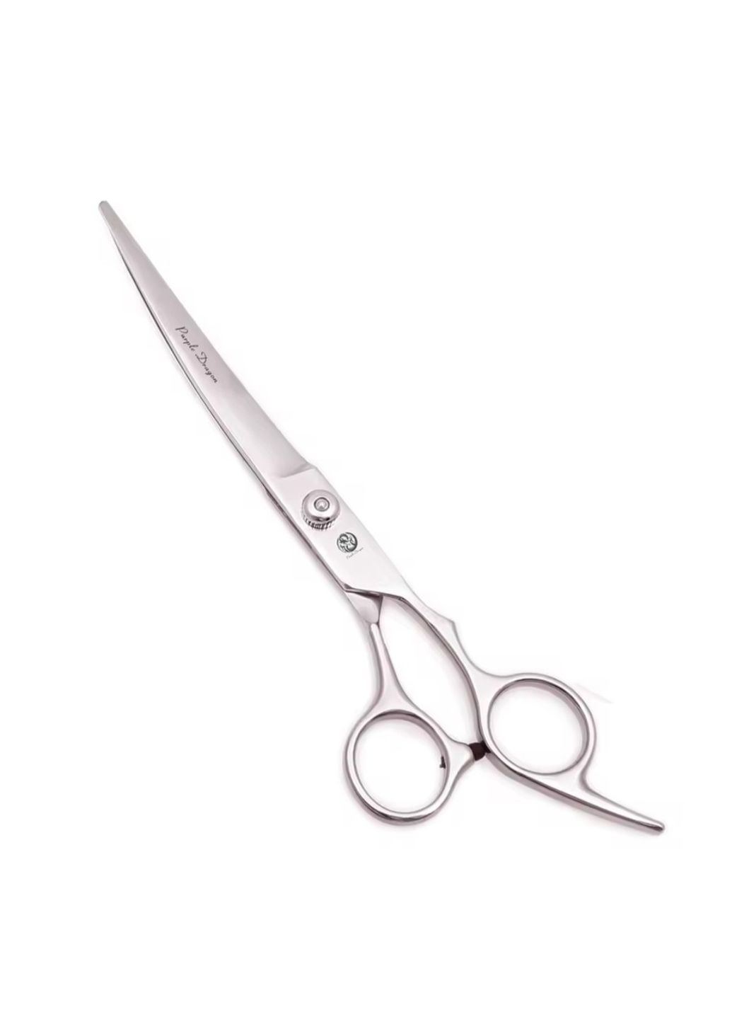 Ножницы парикмахерские прямые изогнутые 7.0 для груминга No Brand (368497446)