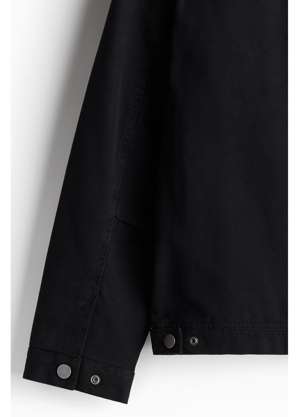 Чорна демісезонна утеплена куртка вільного крою H&M