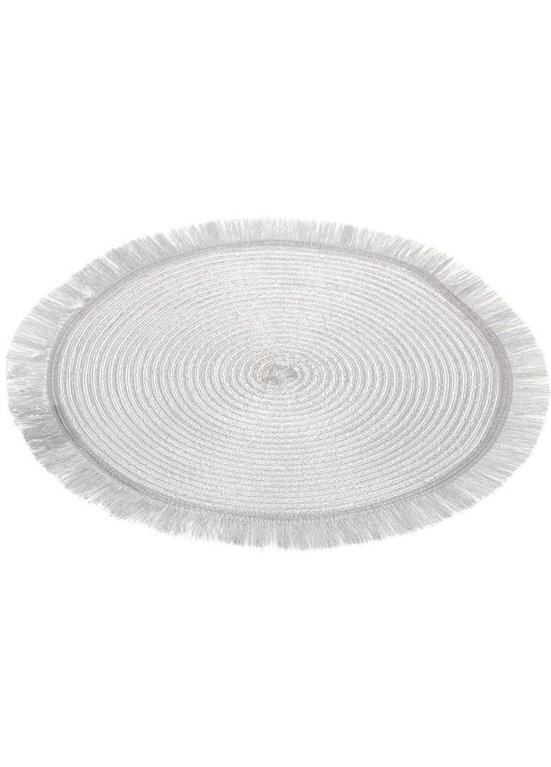 Набір 4 сервірувальних килимка Margrese Silver Ø38см, плейсмат (подтарельники) BonaDi (372175589)