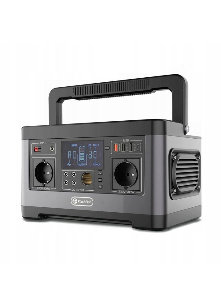 Портативна зарядна станція 500 Вт 520 Вт·год Power Bank USB AC DC Flashfish P63 (372448729)
