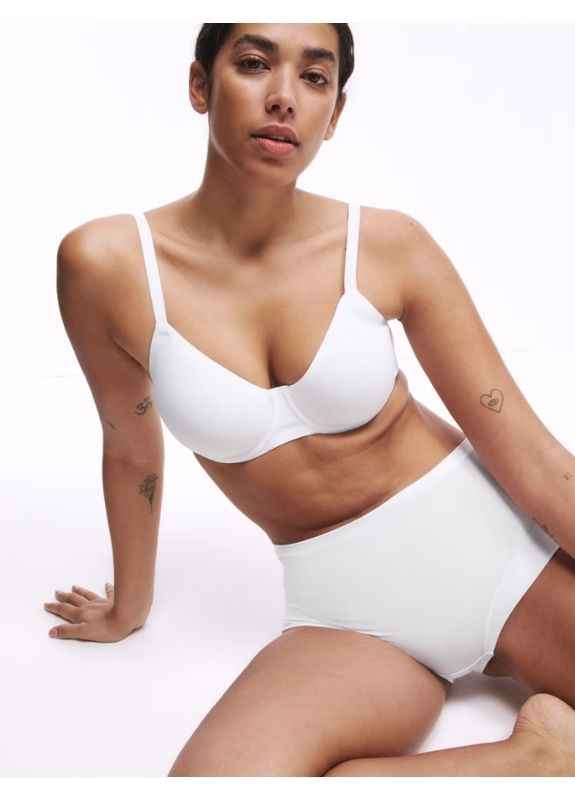 Белый бюстгальтер Marks & Spencer с косточками полиамид, эластан