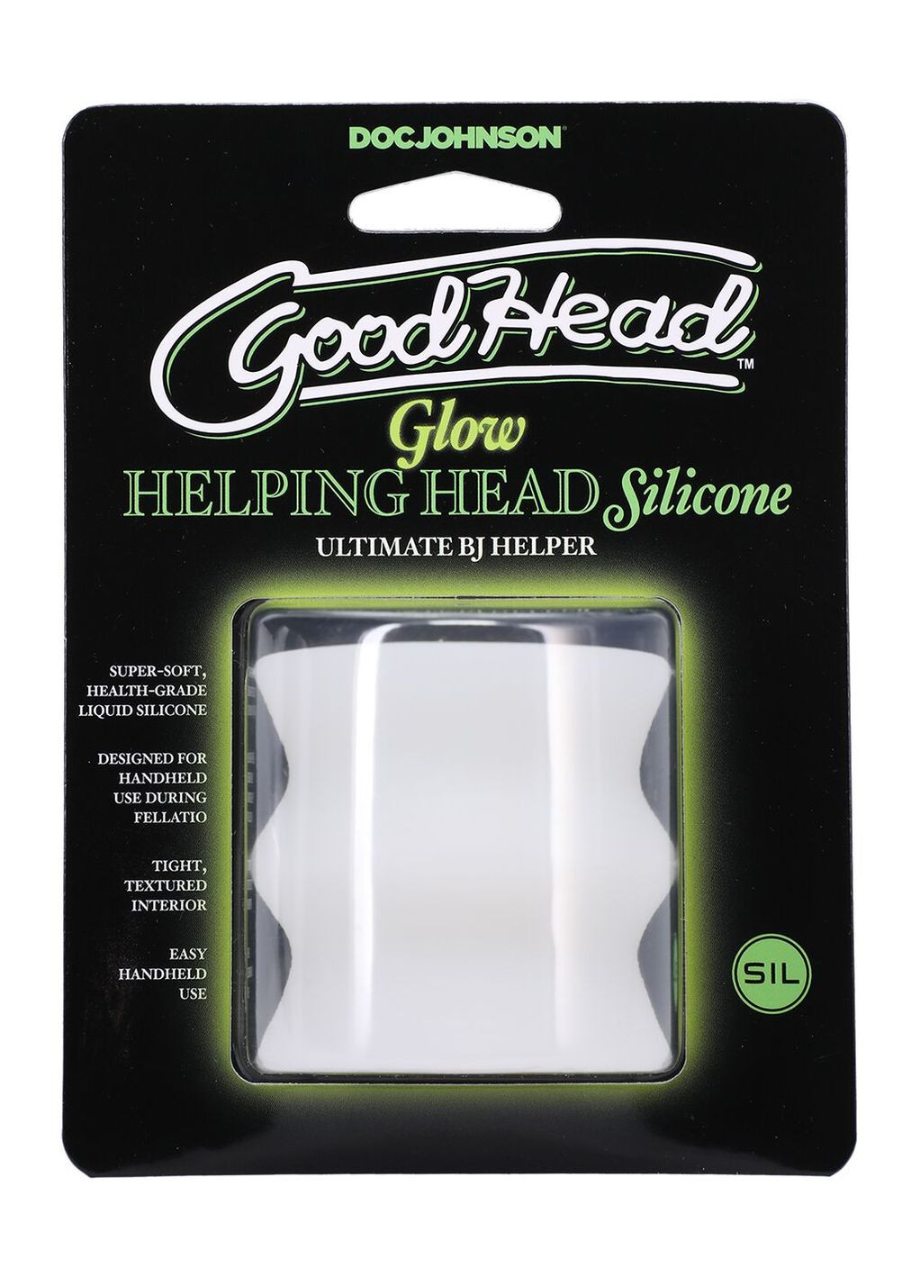 Мастурбатор GoodHead - Glow Helping Head Silicone - CherryLove Doc Johnson (366962515)