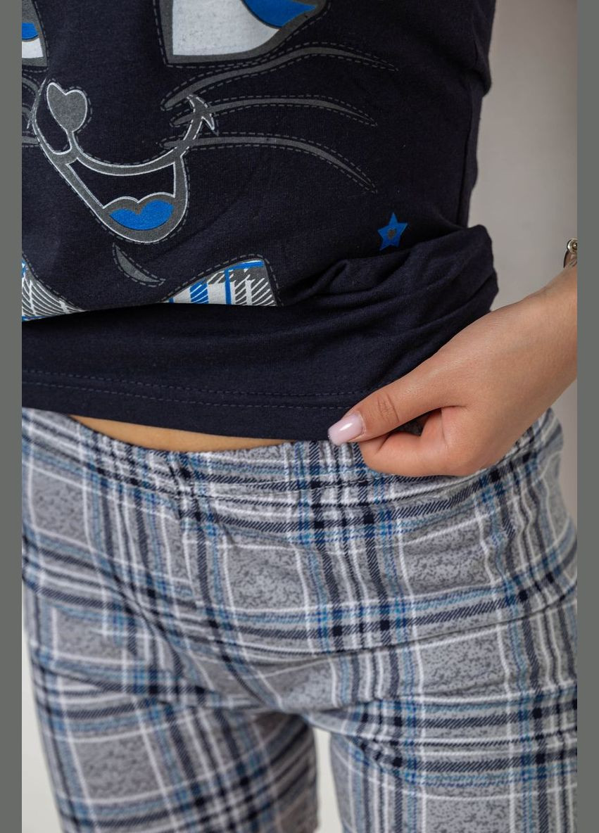 Синяя пижама женская с принтом Ager 243R2478