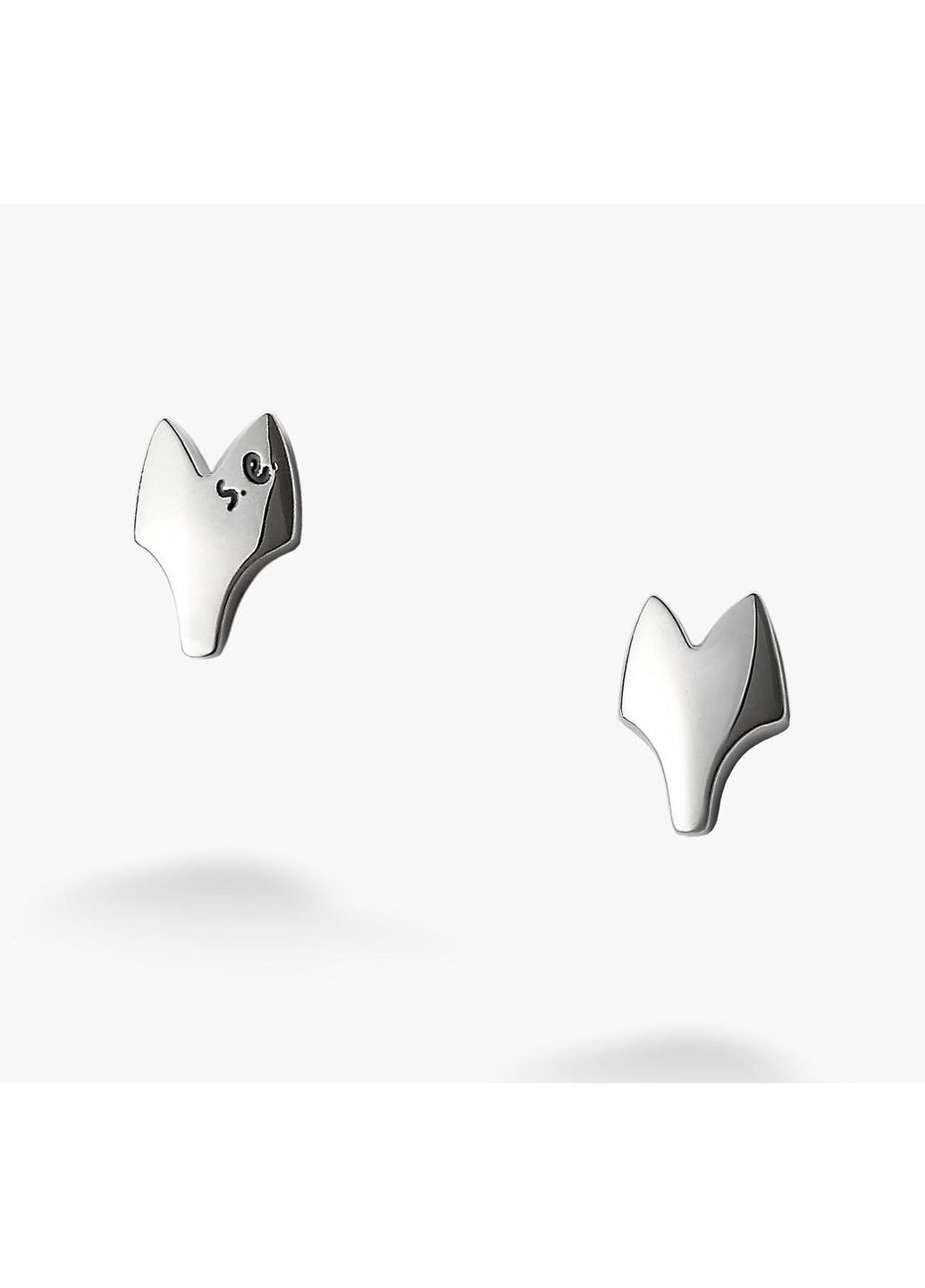 Серьги пусеты серебряные Волк. Totem 925 Skifska Etnika (364203262)