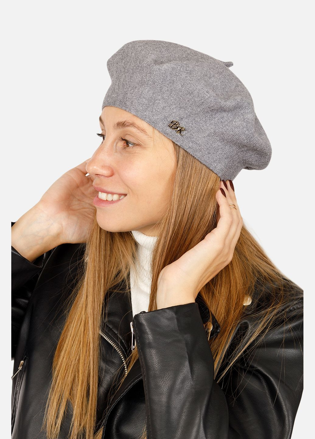 Жіночий берет колір світло-сірий ЦБ-00261164 Braxton (305327525)
