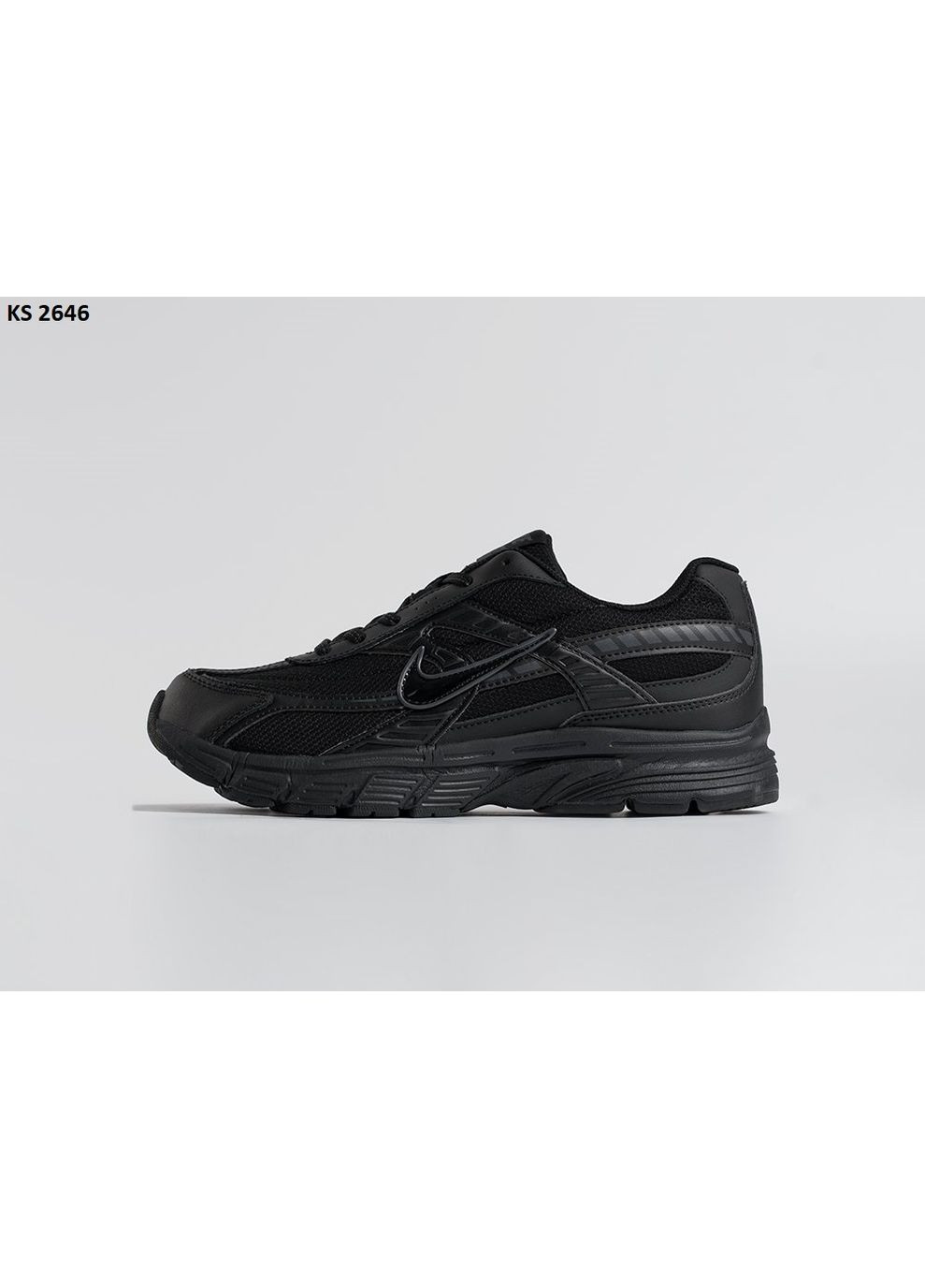 Черные демисезонные кроссовки мужские nike initiator black найк инитатор No Brand