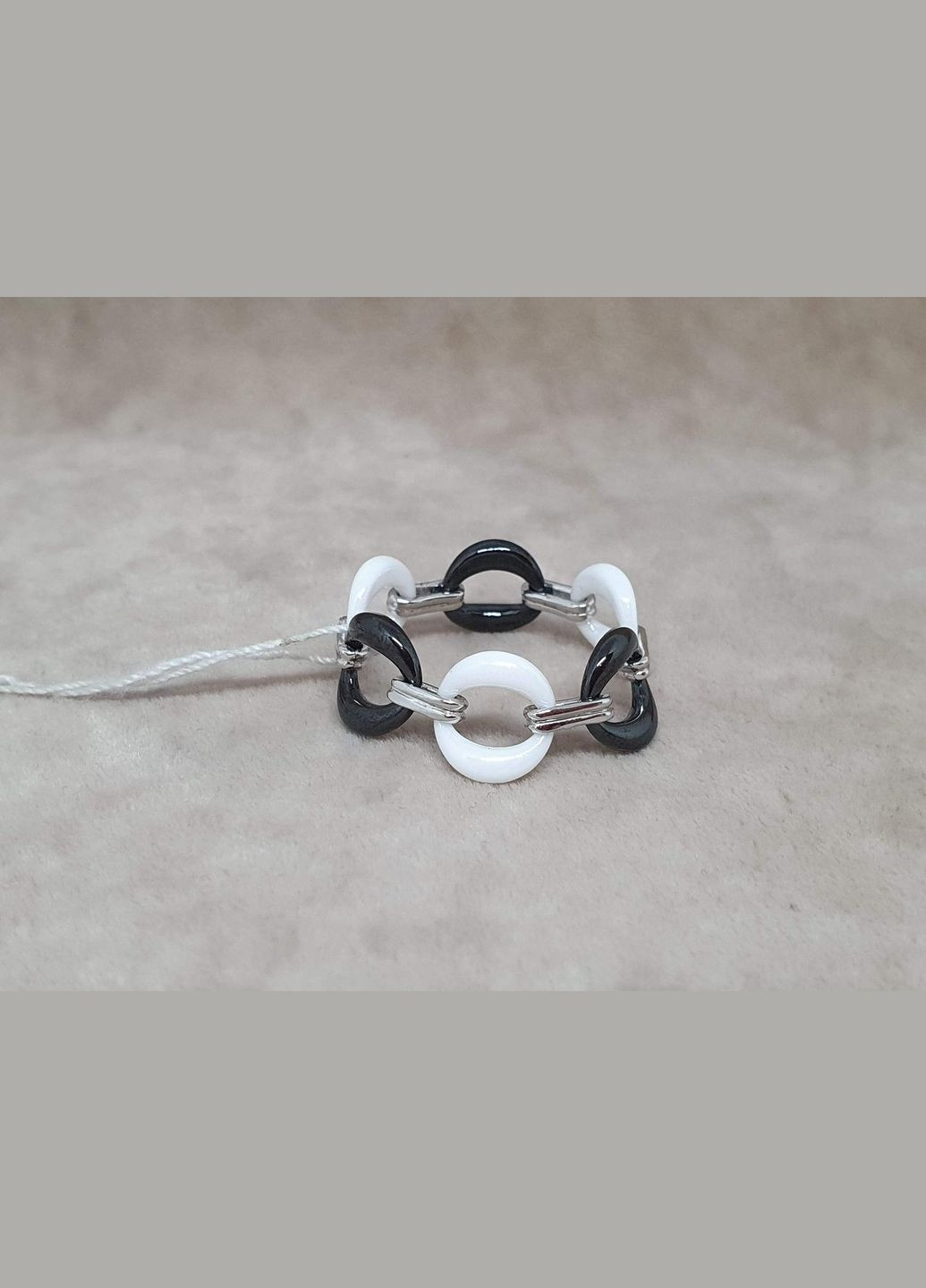 Срібне кільце з керамікою. С1144ЧБ Aurora (315884145)