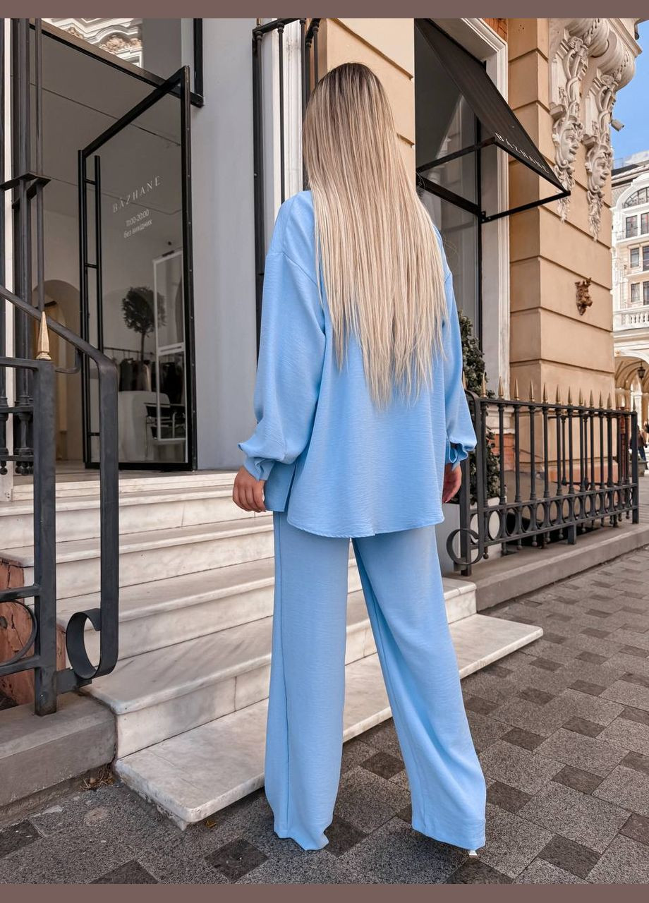 Костюм жіночий брючний з сорочкою No Brand (322928425)