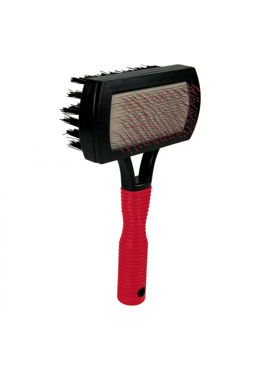 Щіткапуходірка двостороння, з гумовою ручкою та захисними кульками 10 см / 17 см Trixie (292395546)