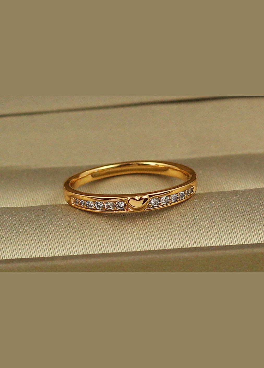 Кільце доріжка із серцем р золотисте Xuping Jewelry (317309629)