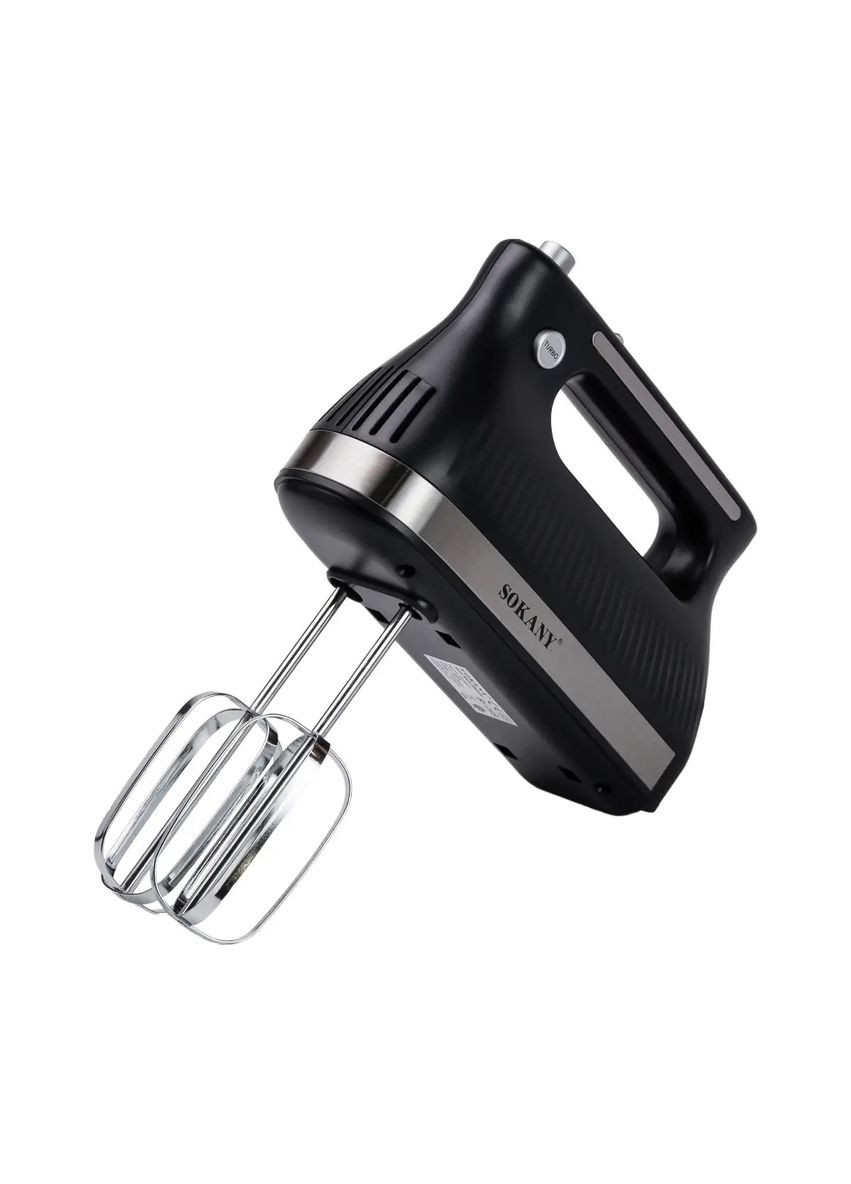 Ручной миксер SK-6632 кухонный миксер с насадками для теста 5 скоростей 300Вт Черный Sokany (316034713)