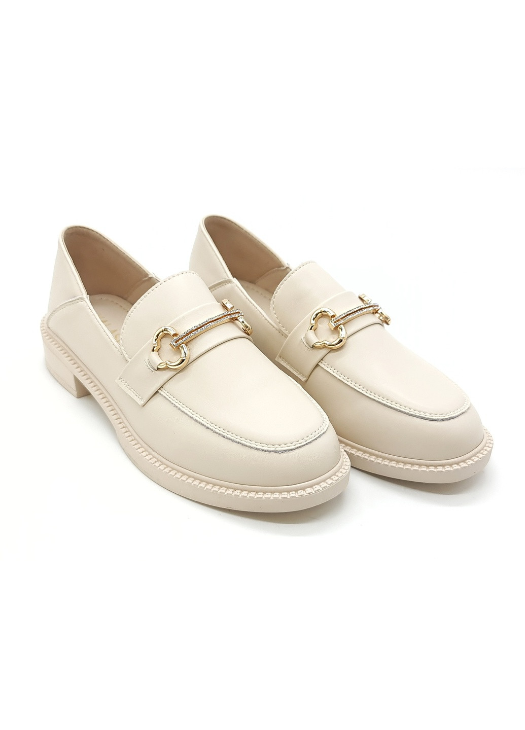 Жіночі туфлі бежеві шкіряні YA-18-3 24,5 см (р) Yalasou (259299683)