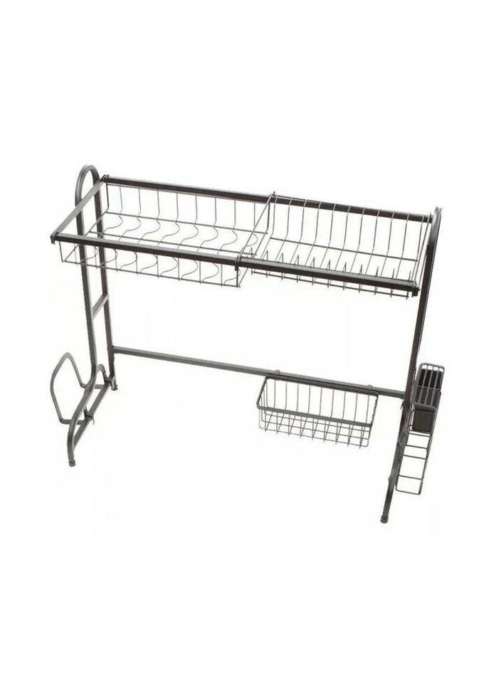 Сушарка для посуду KM-754 29.5х55.5х77 см чорна Kamille (336148069)