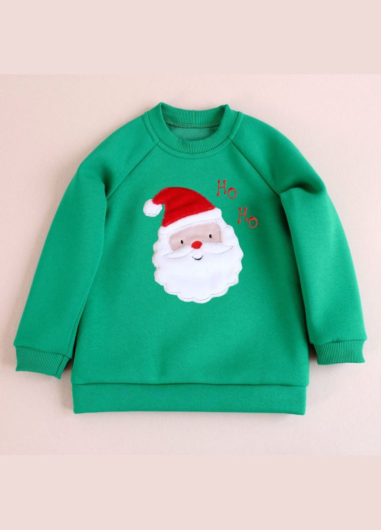 Теплий новорічний світшот з Дідом Морозом унісекс Ladan (301026337)