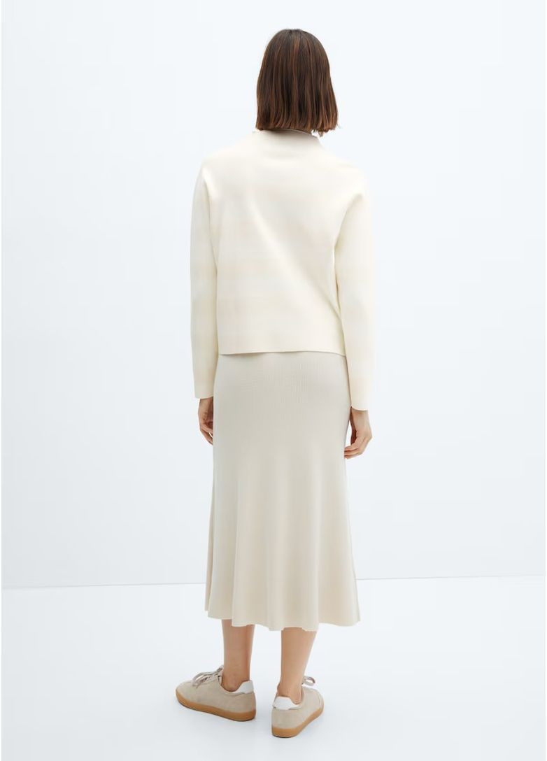 Кофта джемпер трикотажный оверсайз базовый в полоску Mango (362067115)