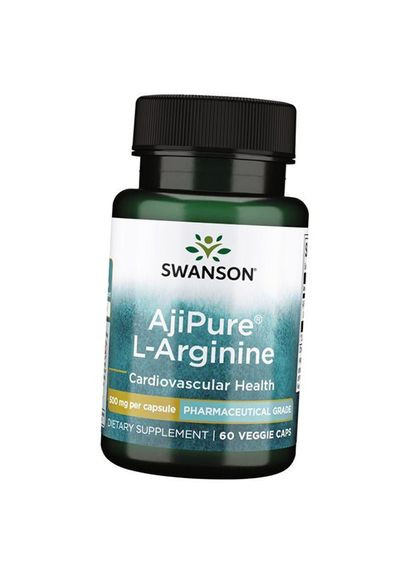 Аргинин, AjiPure LArginine 500, 60вегкапс (27280009) Swanson (293254792)