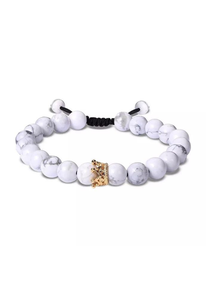 Браслет из кахолонга с короной золотого цвета на стяжке (30020) Hemst (301071343)