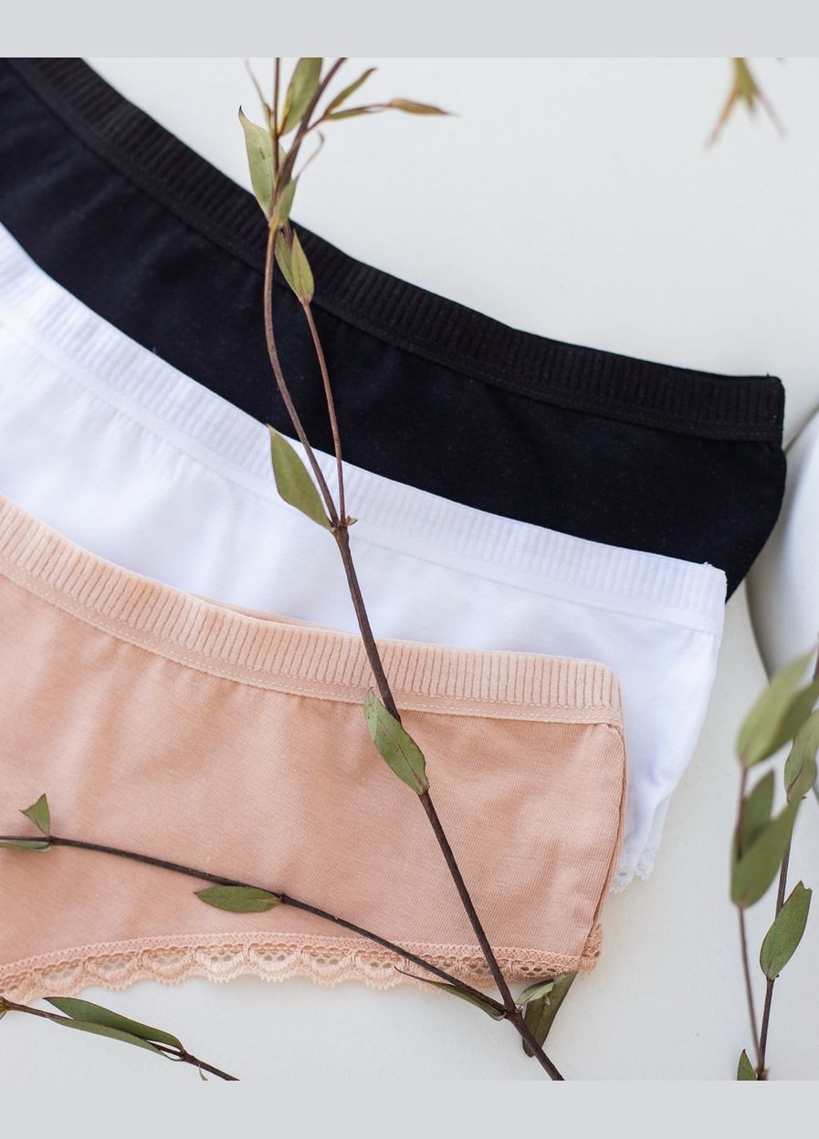 Батальные стринги с кружевом по ножке 5 шт. Nicoletta (322126761)