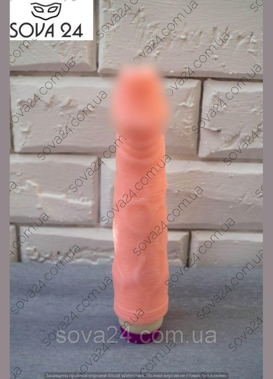 Большой реалистичный вибратор 22 см с лубрикантом 300 мл No Brand (340914368)