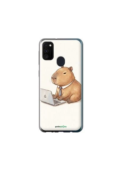 Чохол на Samsung Galaxy M21 M215F Funny Capybara CEO Working "6777u-2016-2448" Endorphone (379908238)