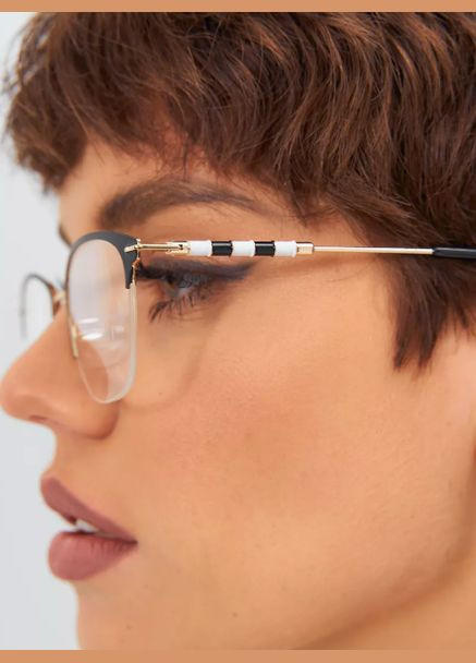 Женские очки для зрения, для чтения +4.50 полуоправа металл Ralph (337171430)