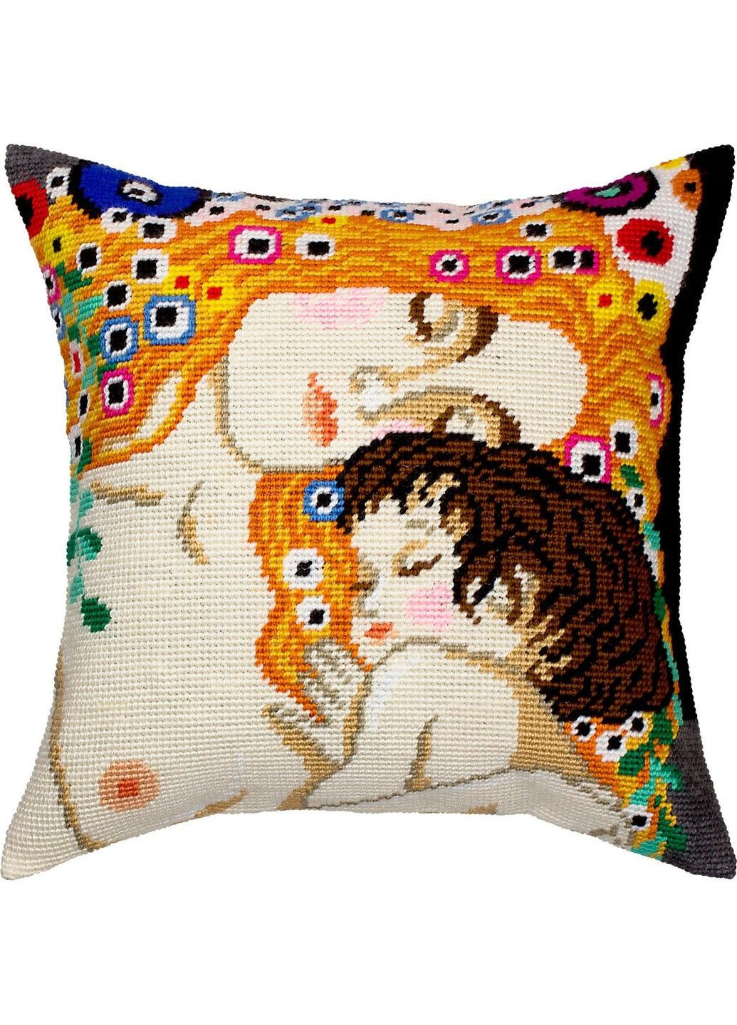 Набір для вишивання подушки хрестом «Три віки жінки» Г Клімт Страмін із пряжею Zweigart напівхрест 40х40 см No Brand (333166139)